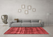 Industrial Red Washable Rugs