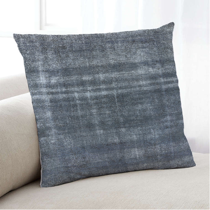 Lifestyle Image of Mid-Century Modern Urban Square Light Slate Gray Throw Pillow, 18 inch by 18 inch, pwurb3247