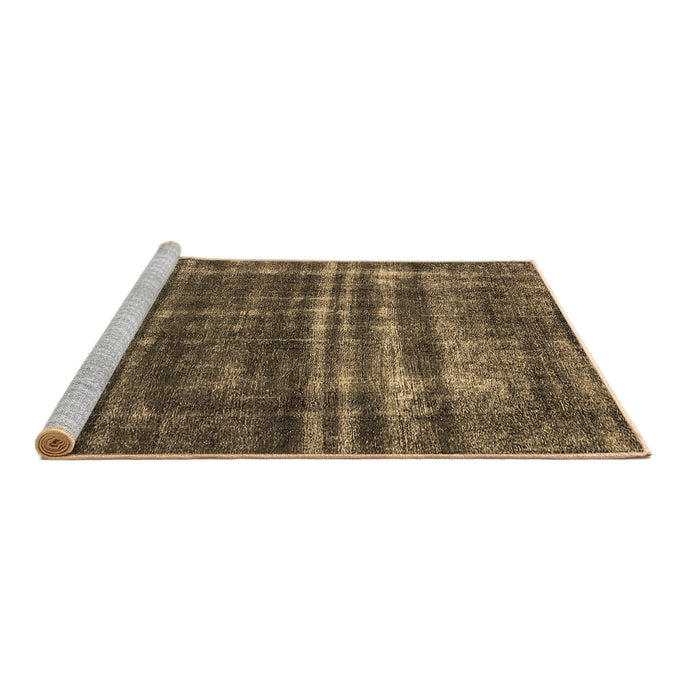 Sideview of Machine Washable Oriental Brown Industrial Rug, wshurb3247brn