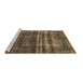 Sideview of Machine Washable Oriental Brown Industrial Rug, wshurb3247brn