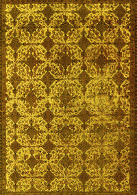 Oriental Yellow Industrial Rug, urb3248yw