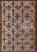 Mid-Century Modern Red Brown Oriental Rug, urb3248