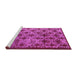 Sideview of Machine Washable Oriental Pink Industrial Rug, wshurb3248pnk