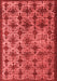 Oriental Red Industrial Area Rugs