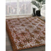 Machine Washable Industrial Modern Red Brown Rug in a Family Room, wshurb3248