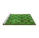 Sideview of Machine Washable Oriental Green Industrial Area Rugs, wshurb3248grn