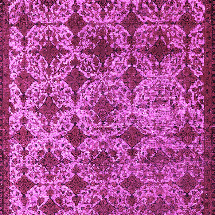 Machine Washable Oriental Pink Industrial Rug, wshurb3248pnk