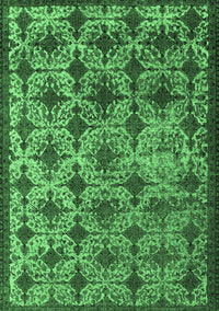 Oriental Emerald Green Industrial Rug, urb3248emgrn