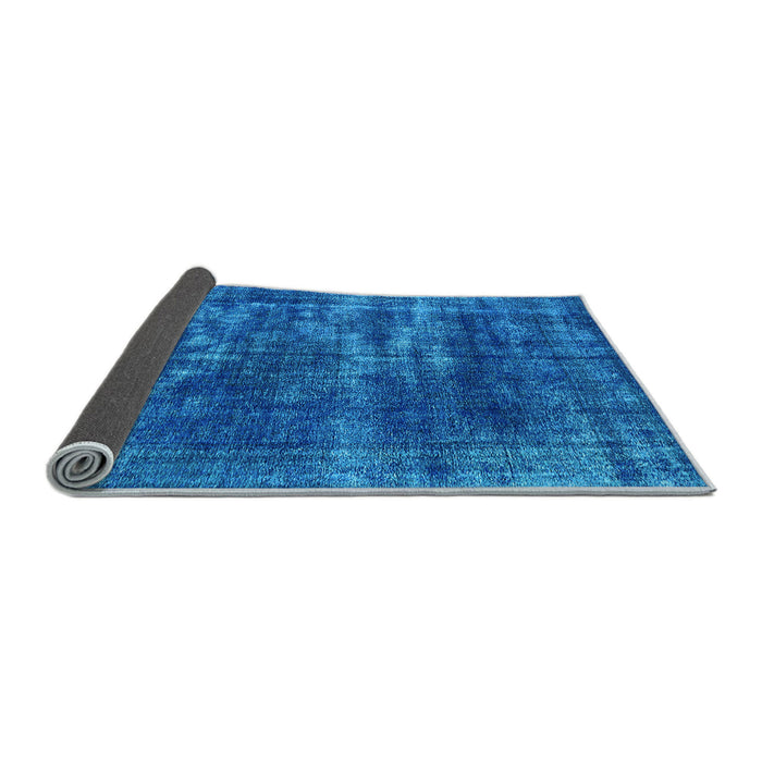 Sideview of Oriental Light Blue Industrial Rug, urb3249lblu