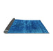 Sideview of Oriental Light Blue Industrial Rug, urb3249lblu