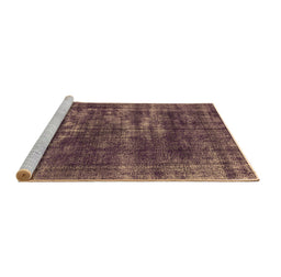 Sideview of Machine Washable Oriental Brown Industrial Rug, wshurb3249brn