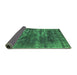 Sideview of Oriental Green Industrial Rug, urb3249grn