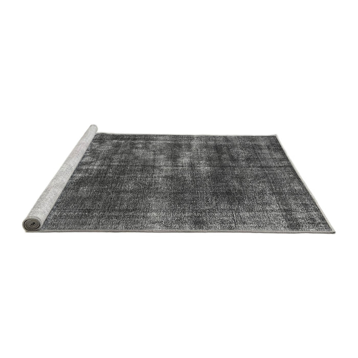 Sideview of Machine Washable Oriental Gray Industrial Rug, wshurb3249gry