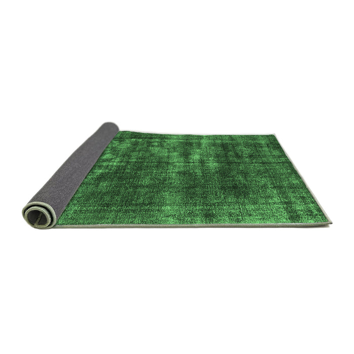Sideview of Oriental Emerald Green Industrial Rug, urb3249emgrn