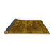 Sideview of Oriental Yellow Industrial Rug, urb3249yw