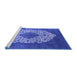 Sideview of Machine Washable Oriental Blue Industrial Rug, wshurb3250blu