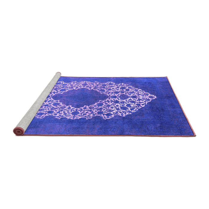 Sideview of Machine Washable Oriental Purple Industrial Area Rugs, wshurb3250pur
