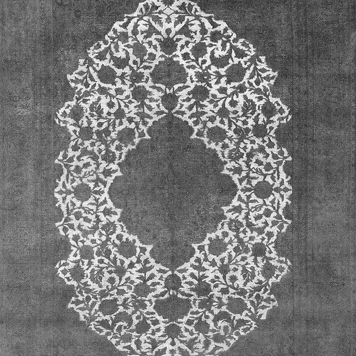 Machine Washable Oriental Gray Industrial Rug, wshurb3250gry