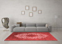 Machine Washable Oriental Red Industrial Rug, wshurb3250red