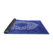 Sideview of Oriental Blue Industrial Rug, urb3250blu