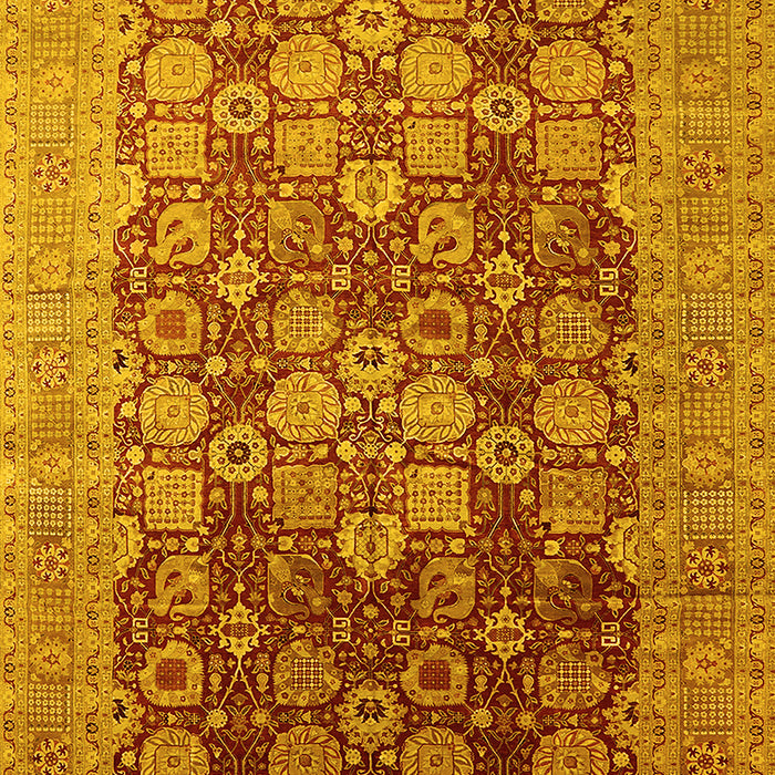 Oriental Yellow Industrial Rug, urb3251yw