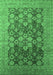 Oriental Emerald Green Industrial Rug, urb3251emgrn