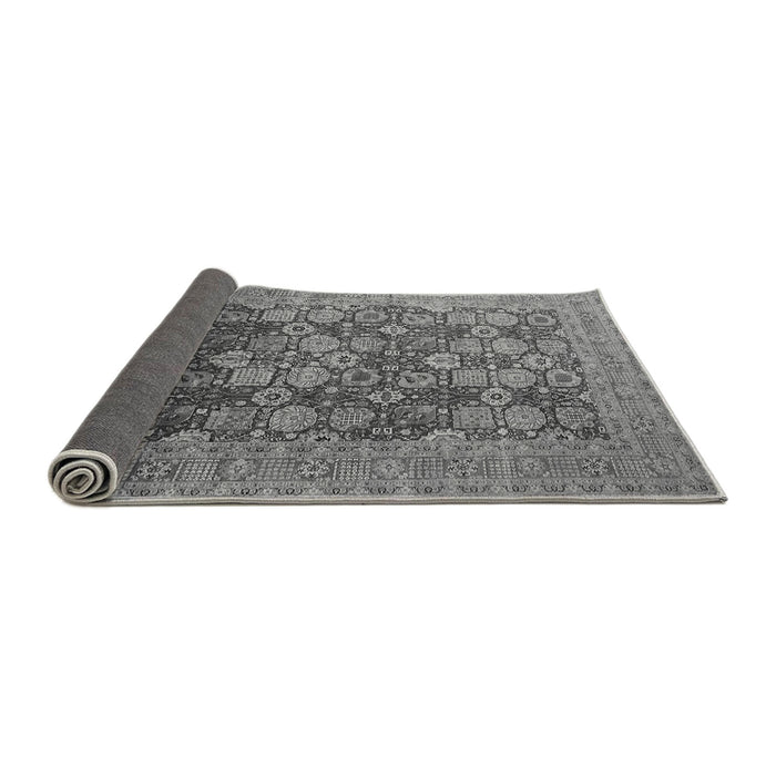 Sideview of Oriental Gray Industrial Rug, urb3251gry