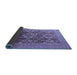 Sideview of Oriental Blue Industrial Rug, urb3251blu