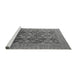 Sideview of Machine Washable Oriental Gray Industrial Rug, wshurb3251gry