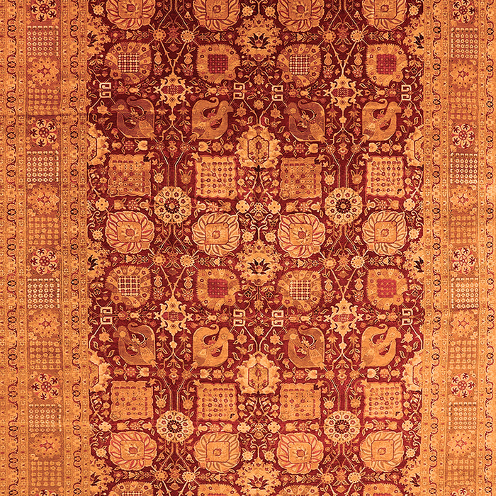 Oriental Orange Industrial Rug, urb3251org