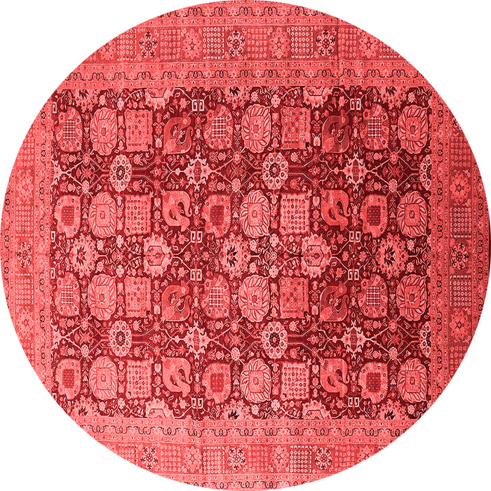Machine Washable Oriental Red Industrial Rug, wshurb3251red