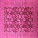 Square Oriental Pink Industrial Rug, urb3251pnk