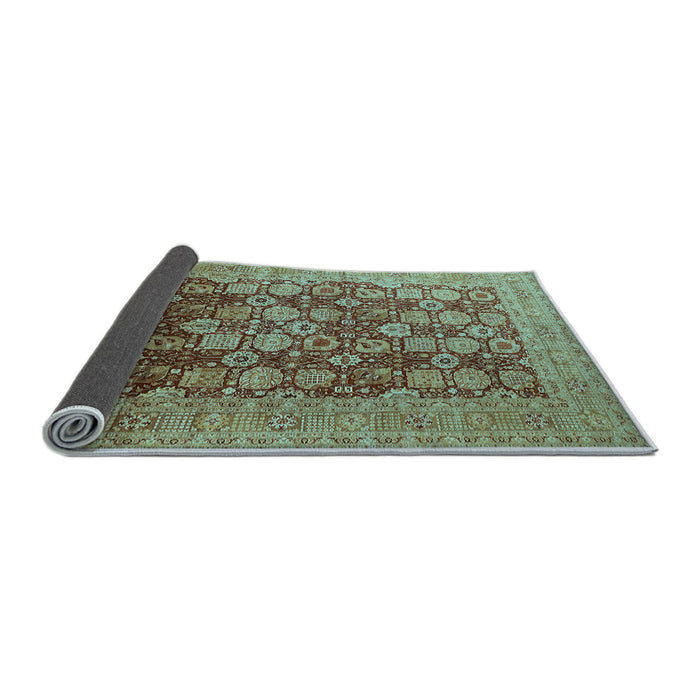 Sideview of Oriental Light Blue Industrial Rug, urb3251lblu