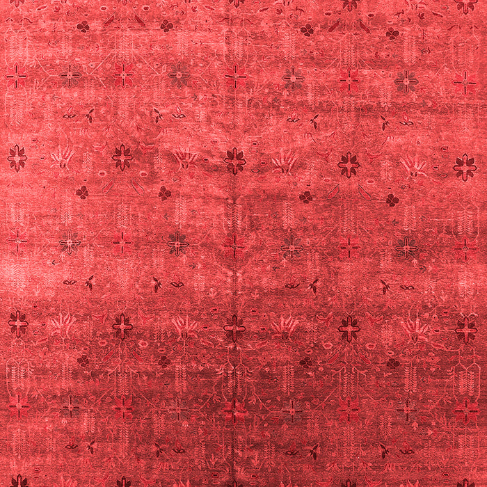 Machine Washable Oriental Red Industrial Rug, wshurb3252red
