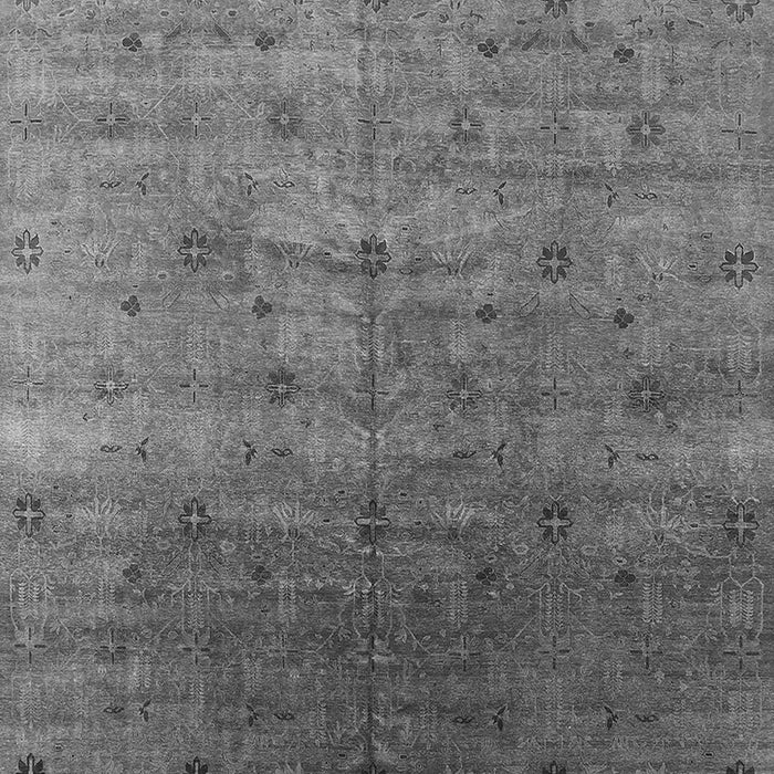 Machine Washable Oriental Gray Industrial Rug, wshurb3252gry