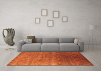 Machine Washable Oriental Orange Industrial Rug, wshurb3252org