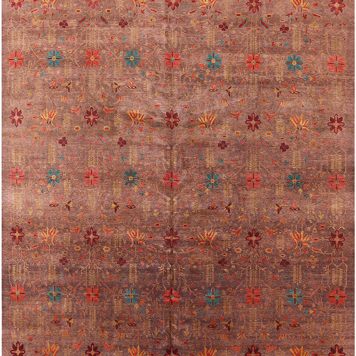 Mid-Century Modern Red Oriental Rug, urb3252
