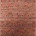 Square Mid-Century Modern Red Oriental Rug, urb3252