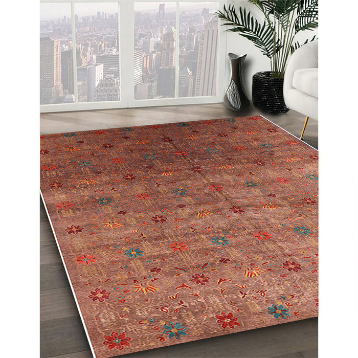 Machine Washable Industrial Modern Red Rug in a Family Room, wshurb3252
