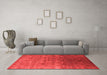 Industrial Red Washable Rugs