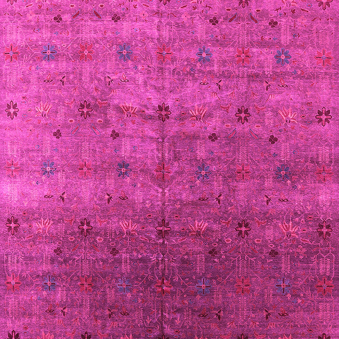 Machine Washable Oriental Pink Industrial Rug, wshurb3252pnk