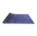 Sideview of Oriental Blue Industrial Rug, urb3252blu