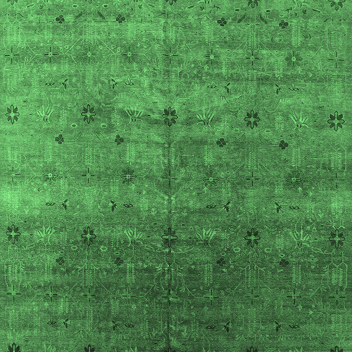 Machine Washable Oriental Emerald Green Industrial Area Rugs, wshurb3252emgrn