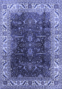 Oriental Blue Industrial Rug, urb3253blu