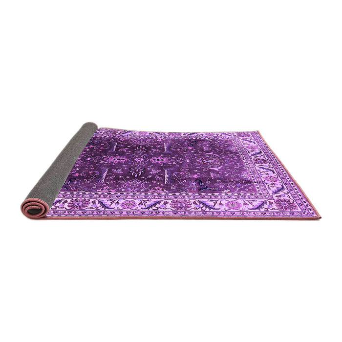 Sideview of Oriental Purple Industrial Rug, urb3253pur