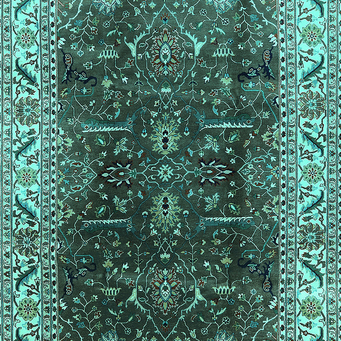Oriental Turquoise Industrial Rug, urb3253turq