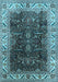 Oriental Light Blue Industrial Rug, urb3253lblu