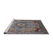 Sideview of Machine Washable Industrial Modern Purple Rug, wshurb3254