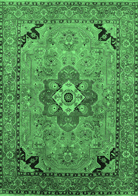 Oriental Emerald Green Industrial Rug, urb3254emgrn