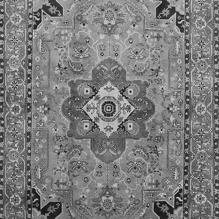 Machine Washable Oriental Gray Industrial Rug, wshurb3254gry